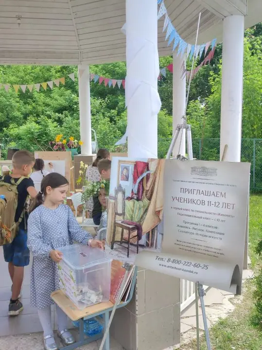 Творческий урок на празднике «Белого цветка» в Козельске — фото 11