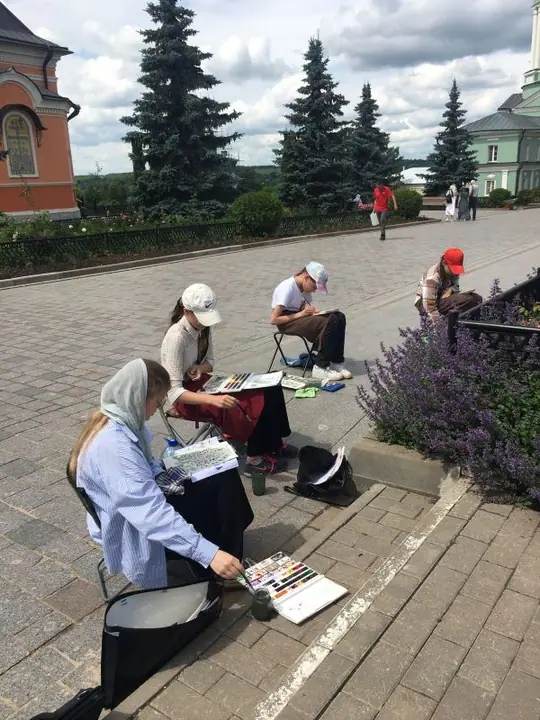 Пленэр в Оптиной пустыни и экскурсия по обители — фото 38
