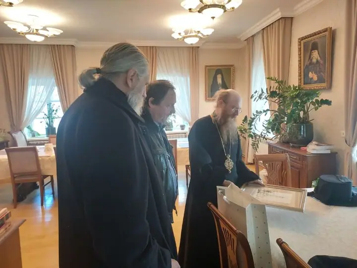 Встреча с владыкой Иосифом в Оптиной Пустыни — фото 3