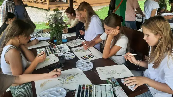 Летний лагерь в Республике Беларусь с детьми детско-юношеского хора Свято-Елисаветинского монастыря (г.Минск, Беларусь) — фото 89