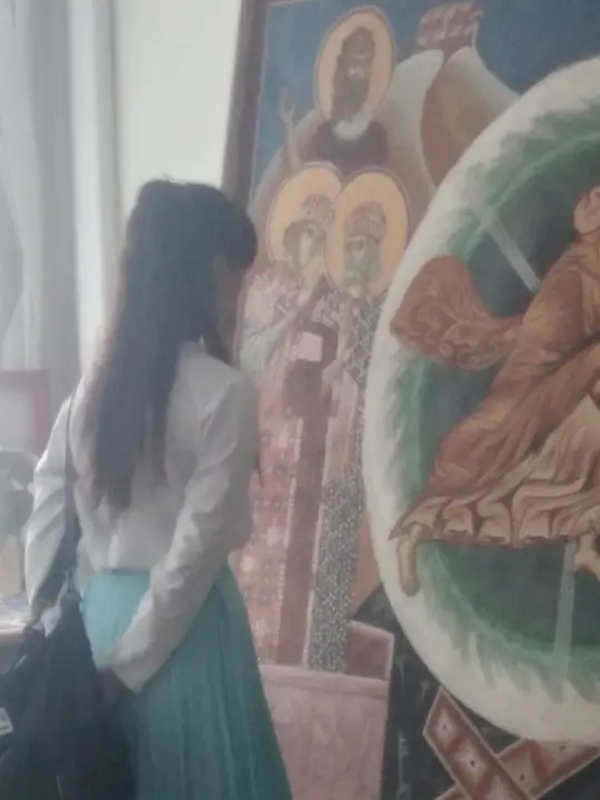 Посещение ученицами 5 класса с педагогом ПСТГУ кафедры монументального искусства — фото 11